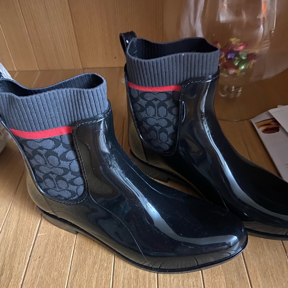 Coach rain boots